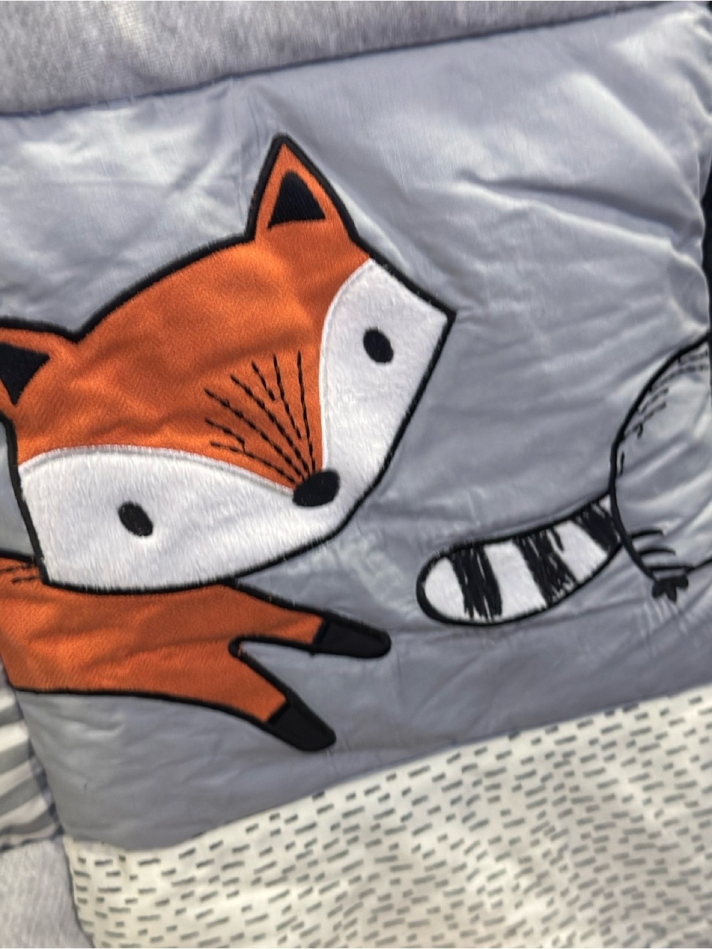 Fox Patchwork Baby nursery crib bedding new see details - Picture 3 of 7